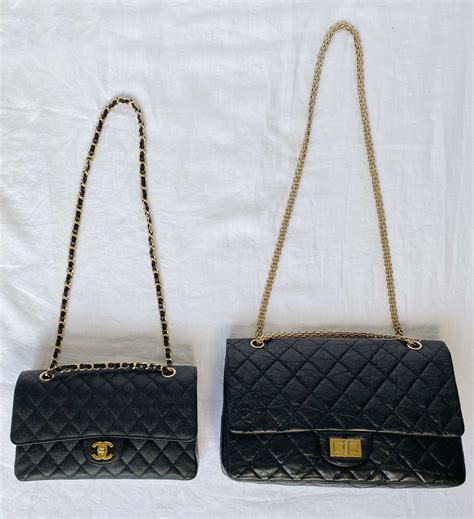 chanel 2.55 reissue bag sizes|chanel 2.55 bag vintage.